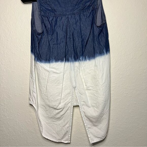 A.n.a. hi-lo sleeveless top. Blue & white EUC XS - Picture 4 of 6